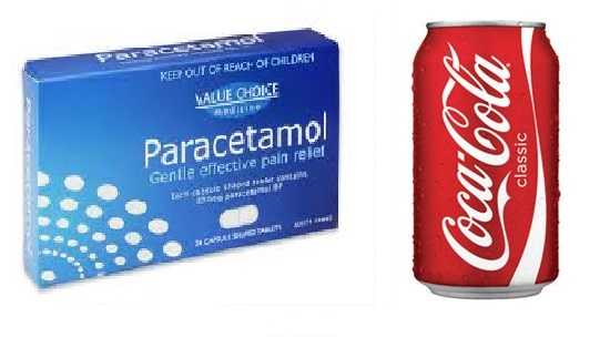 Paracetamol with Pepsi