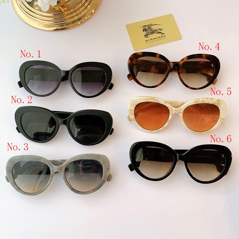 Burberry Monogram Motif Cat-eye Frame Sunglasses