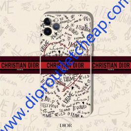 Christian Dior Dioramour Graffiti iPhone Case White