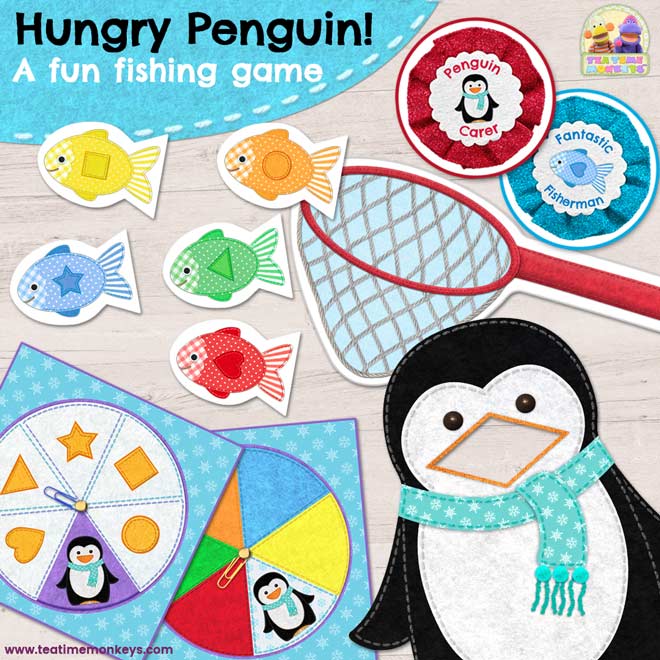 Colors and shapes game for preschoolers | Tea Time Monkeys