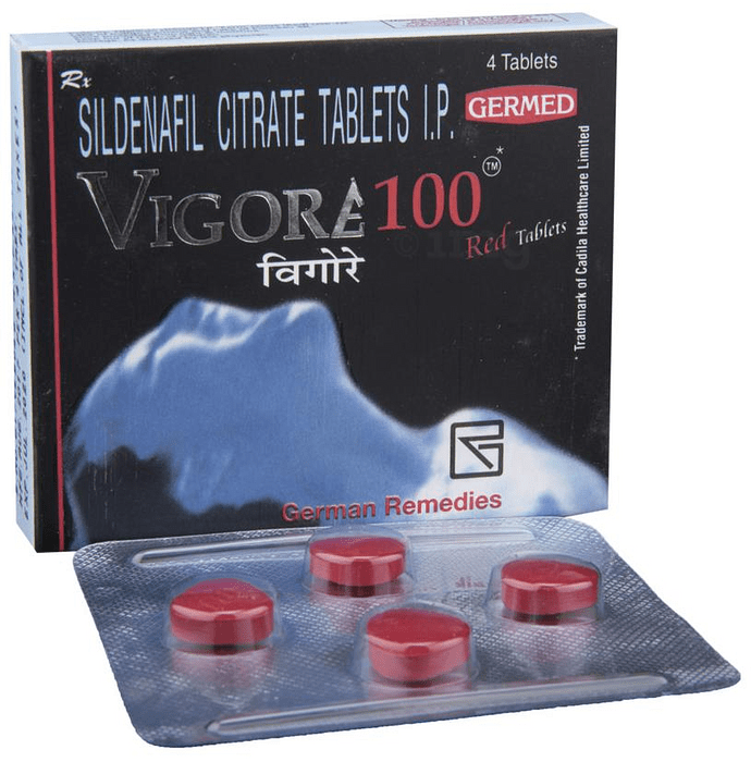 Vigore 100 Red Tablet - Uses, Side Effects, Interactions, Price